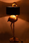 LAMP FLAMINGO POLY GOLD/BLACK