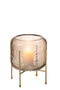 VASE ROUND +BASE GL BR/GD S