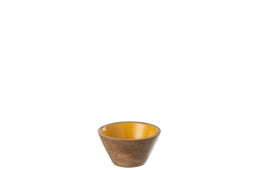 BOWL KOS WOOD YELLOW S