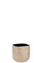 J-Line bloempot Audrey - keramiek - champagne - medium - Ø 20.50 cm