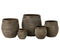 FLOWERPOT GIO CERAMIC BROWN XL