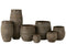 VASE GIO CERAMIC BROWN L