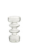 J-Line vaas Luna - glas - transparant - small