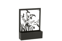 J-Line bloempot Planten - metaal - zwart - Ø 8.00 cm