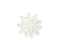 J-Line muurhanger Bloem Eva - wit - small - 2 stuks