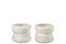 J-Line bloempot Organisch - keramiek - wit - small - 25.50 cm - 2 stuks