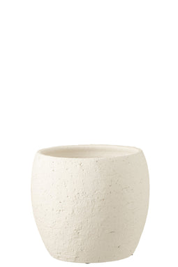 FLOWERPOT ENYA CERAMIC WH XL