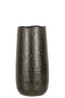 J-Line vaas Patroon - keramiek - donkergrijs - small