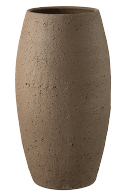VASE ENYA CERAMIC BROWN L