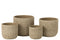 FLOWERPOT ROUGH CERAMIC BEI XL