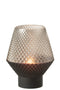 VASE PATT GL GREY S