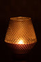 VASE PATT GL GREY S