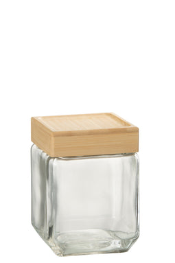GLASS POT GLAS/BAM TRAN/NAT M
