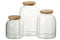 GLASS POT GLAS/BAMB TRAN/NAT L