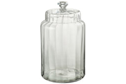 JAR ELIA GLASS TRANSPARENT L