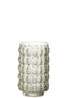 J-Line vaas Bubbels - glas - lichtgeel - small