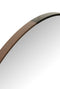 MIRROR ROUND METAL/WOOD BL L