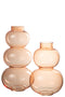 VASE GLOBES GLASS ORANGE L