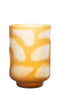 VASE SPOTS GLASS BROWN