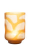 VASE SPOTS GLASS BROWN