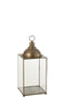 LANTERN HAGRID GLASS/IRON BR M