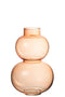 VASE GLOBES GLASS ORANGE S