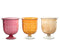 VASE ROMAN STEM GLASS RED