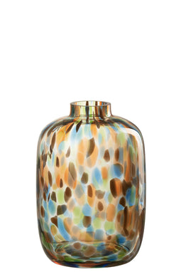 VASE SPOTS GLASS MIX S