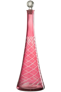 CARAFE STEM GLASS RED