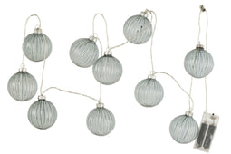 GARL 10BALLS+LED GL RIB DA GR