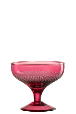 DRINKING GL FOOT ROUND GL RED