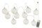 GARL 10BALLS+LED GL RIB TRANSP