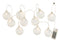GARL 10BALLS+LED GL RIB TRANSP
