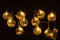 GARL 10BALLS+LED GL RIB TRANSP