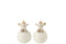 J-Line Kerstman Op Bal Ster Horen Poly Grijs Assortiment Van 2