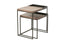S/2 SIDE TABLE METAL BRONZE/BL