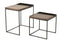 S/2 SIDE TABLE METAL BRONZE/BL