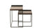 S/2 SIDE TABLE METAL BRONZE/BL
