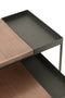 S/2 SIDE TABLE METAL BRONZE/BL
