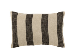CUSHION STRIPES LINEN BGE LONG