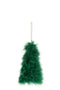 J-Line hanger Kerstboom - veren - donkergroen - 3 stuks