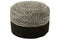 POUF MIAMI STRIP OUT POL BLK/W