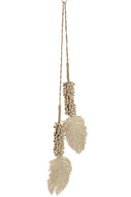 J-Line hanger - textiel - naturel/beige