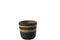 J-Line bleompot Kenia - keramiek - zwart/bruin - small - Ø 14.00 cm - 2 stuks