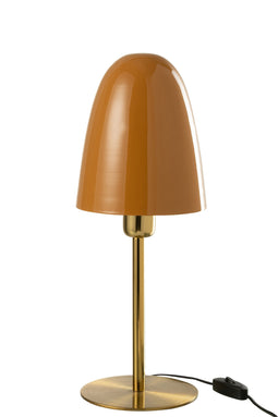 TABLE LAMP MET OCHRE/GLD