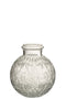 VASE BALL CUT GLASS TR S