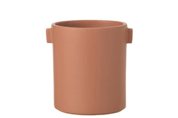 J-Line bloempot Handvat Steengoed - keramiek - perzik - Ø 14.00 cm