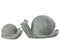 J-Line decoratie Slak - cement - grijs - 2 stuks