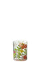 J-Line Bloemen glas - drinkglas - mix - 4 stuks
