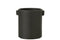 J-Line bloempot Handvat Steengoed - keramiek - zwart - Ø 14.00 cm